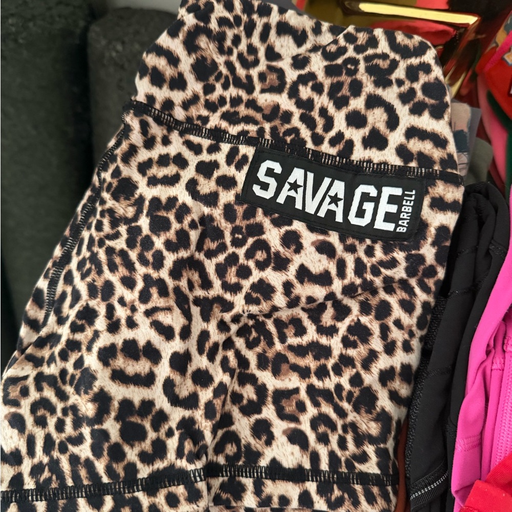 Savage Barbell Animal Print Leggings